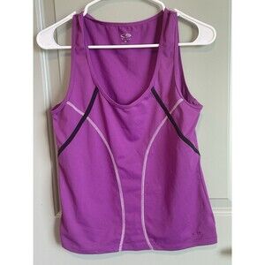 Champion C9 Active Tank Purple Black Medium Women’s Scoop Neck